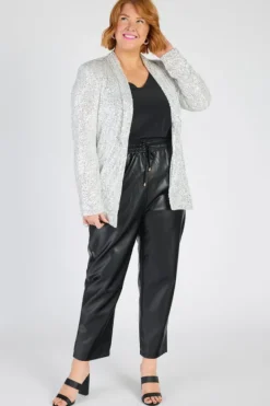 Lorraine Jackets & Coats | Sequin Dresses*Glow Silver Sequins Blazer