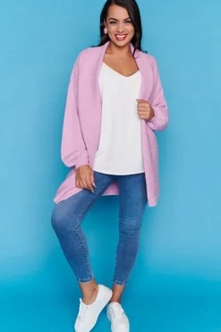Lorraine Designs Knits & Cardigans*Helena Lilac Knit Cardi