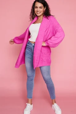 Lorraine Designs Knits & Cardigans*Helena Pink Knit Cardi