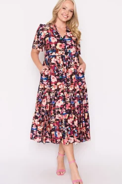 Lorraine Designs Loose Dresses | Midi Dresses*Hollie Floral Collage Dress