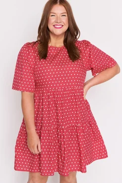 Lorraine Designs Shift Dresses | Loose Dresses*Isadora Cherry Spot Dress