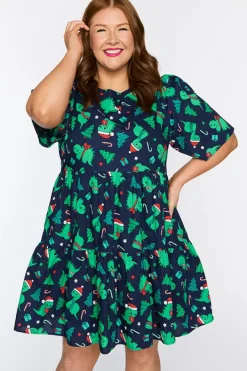 Lorraine Designs Shift Dresses | Loose Dresses*Isadora Dino Christmas Dress