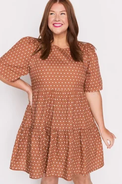Lorraine Designs Shift Dresses | Loose Dresses*Isadora Mocha Spot Dress