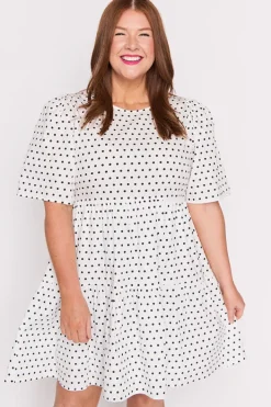 Lorraine Designs Shift Dresses | Loose Dresses*Isadora White Spot Dress