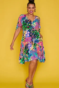 Label of Love Casual Dresses | Fit & Flare Dresses*Ivana Electric Leopard Dress