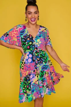 Label of Love Casual Dresses | Fit & Flare Dresses*Ivana Electric Leopard Dress