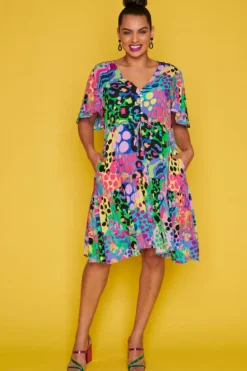 Label of Love Casual Dresses | Fit & Flare Dresses*Ivana Electric Leopard Dress