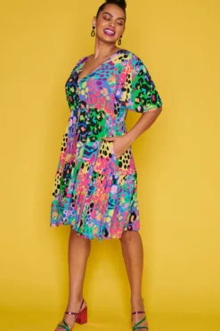 Label of Love Casual Dresses | Fit & Flare Dresses*Ivana Electric Leopard Dress