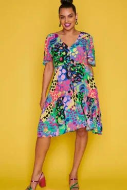 Label of Love Casual Dresses | Fit & Flare Dresses*Ivana Electric Leopard Dress