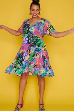 Label of Love Casual Dresses | Fit & Flare Dresses*Ivana Electric Leopard Dress