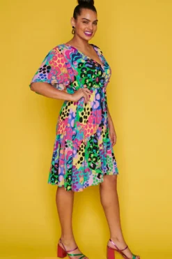 Label of Love Casual Dresses | Fit & Flare Dresses*Ivana Electric Leopard Dress