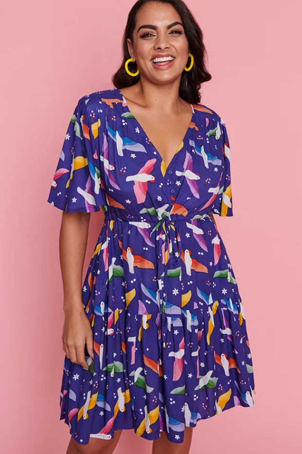 Lorraine Casual Dresses | Loose Dresses*Ivana Rainbow Crackle Dress