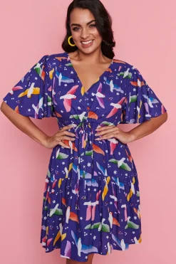 Lorraine Casual Dresses | Loose Dresses*Ivana Rainbow Crackle Dress