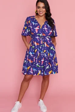 Lorraine Casual Dresses | Loose Dresses*Ivana Rainbow Crackle Dress