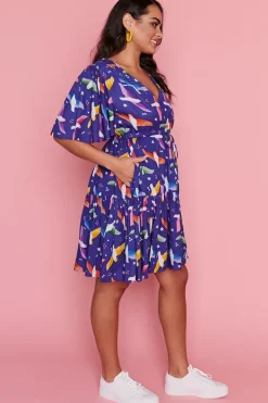 Lorraine Casual Dresses | Loose Dresses*Ivana Rainbow Crackle Dress
