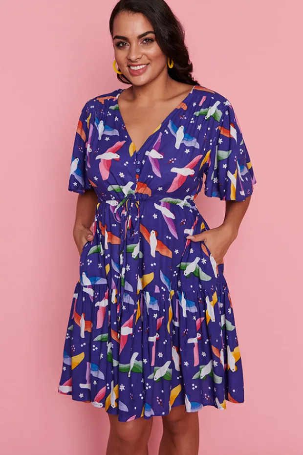 Lorraine Casual Dresses | Loose Dresses*Ivana Rainbow Crackle Dress