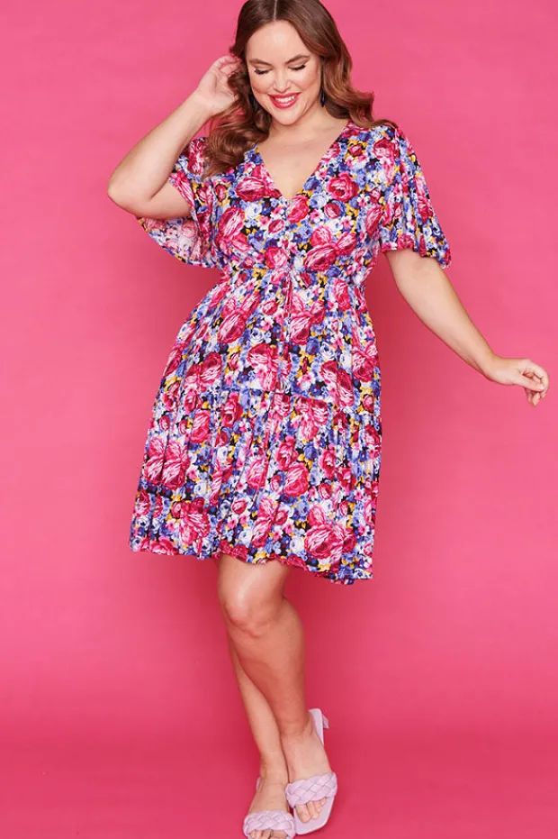 Label of Love Casual Dresses | Fit & Flare Dresses*Ivana Violet Floral Dress*