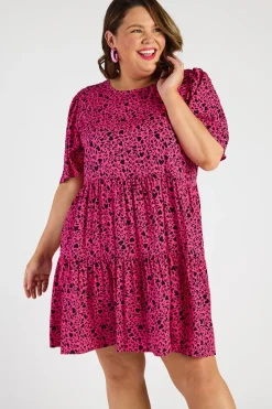 YD International Shift Dresses | Loose Dresses*Izzie Animal Hearts Dress