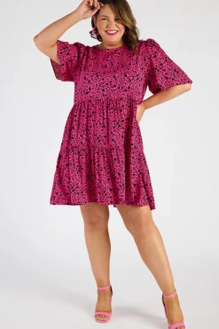 YD International Shift Dresses | Loose Dresses*Izzie Animal Hearts Dress