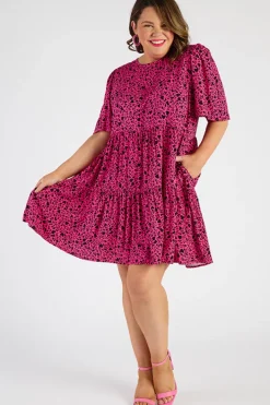 YD International Shift Dresses | Loose Dresses*Izzie Animal Hearts Dress