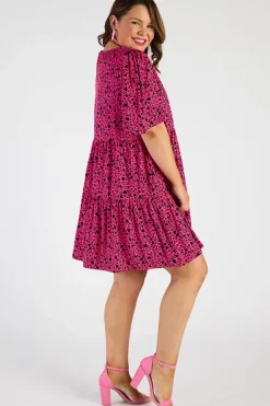 YD International Shift Dresses | Loose Dresses*Izzie Animal Hearts Dress