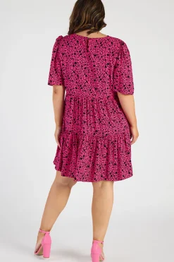 YD International Shift Dresses | Loose Dresses*Izzie Animal Hearts Dress