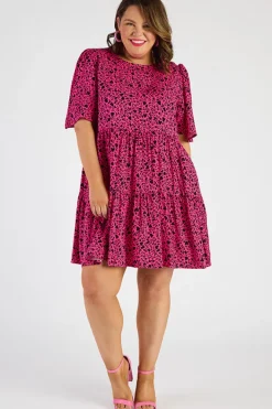 YD International Shift Dresses | Loose Dresses*Izzie Animal Hearts Dress