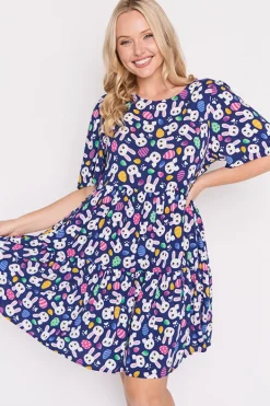 Lorraine Designs Shift Dresses | Loose Dresses*Izzie Bunny Trail Easter Dress