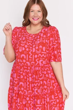 YD International Shift Dresses | Loose Dresses*Izzie Candy Apple Dress