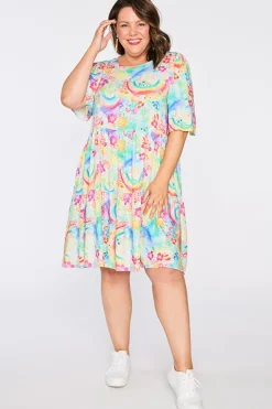 YD International Shift Dresses | Loose Dresses*Izzie Rainbow Garden Dress
