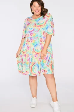 YD International Shift Dresses | Loose Dresses*Izzie Rainbow Garden Dress