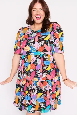 Lorraine Designs Casual Dresses | Shift Dresses*Izzie Rainbow Hibiscus Dress