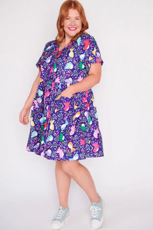 Lorraine Designs Casual Dresses | Shift Dresses*Jackie Willy Wagtail Pocket Front Dress