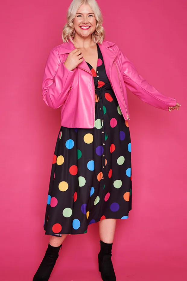 Lorraine Designs Jackets & Coats*Jasmine Hot Pink Jacket