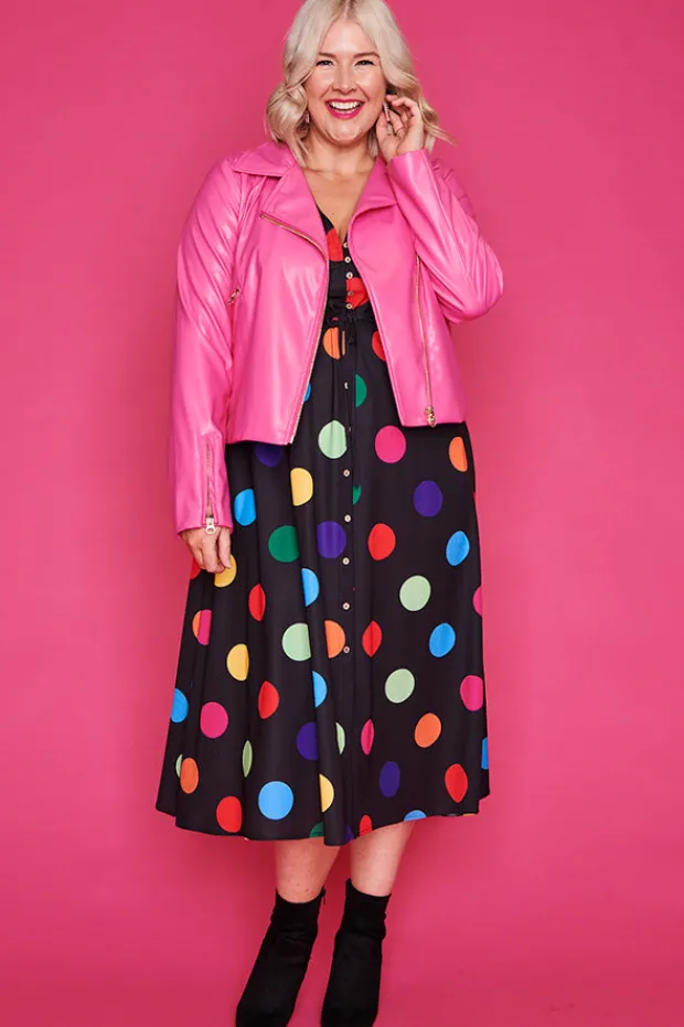 Lorraine Designs Jackets & Coats*Jasmine Hot Pink Jacket