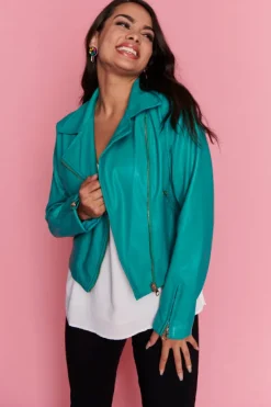 Lorraine Designs Jackets & Coats*Jasmine Teal Jacket