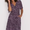 Lorraine Designs Casual Dresses | Fit & Flare Dresses*Jaz Abstract Hearts Black Pink Dress