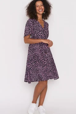 Lorraine Designs Casual Dresses | Fit & Flare Dresses*Jaz Abstract Hearts Black Pink Dress