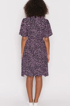 Lorraine Designs Casual Dresses | Fit & Flare Dresses*Jaz Abstract Hearts Black Pink Dress