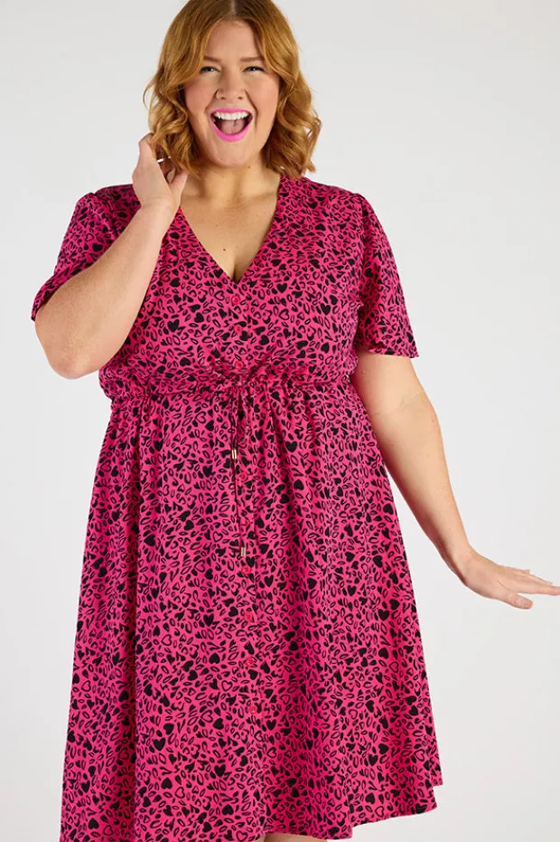 YD International Casual Dresses | Fit & Flare Dresses*Jaz Animal Hearts Dress