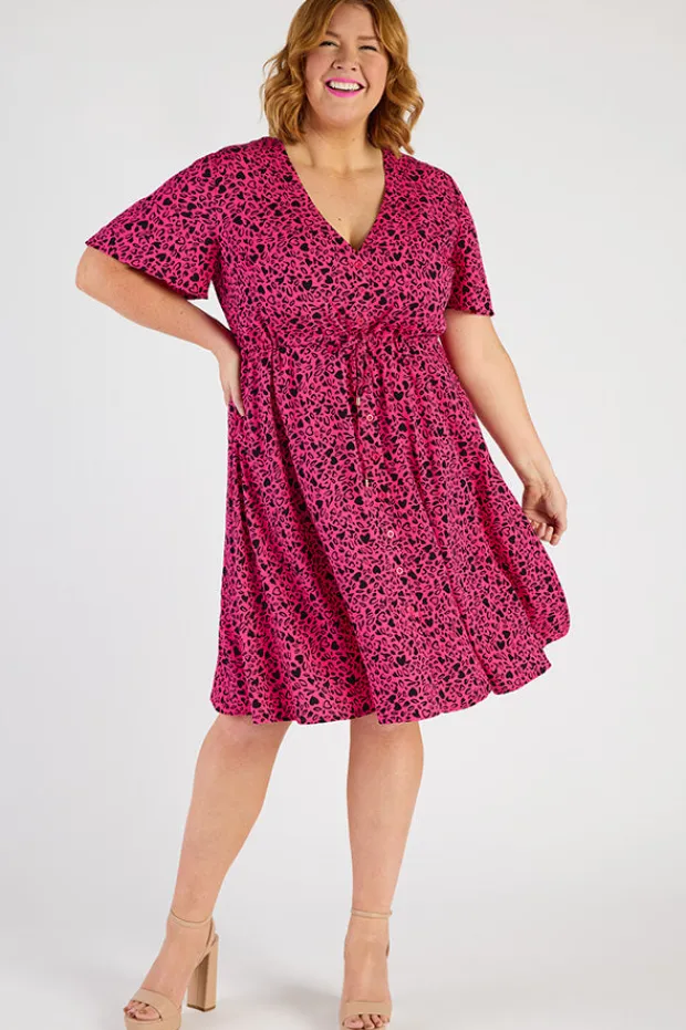 YD International Casual Dresses | Fit & Flare Dresses*Jaz Animal Hearts Dress