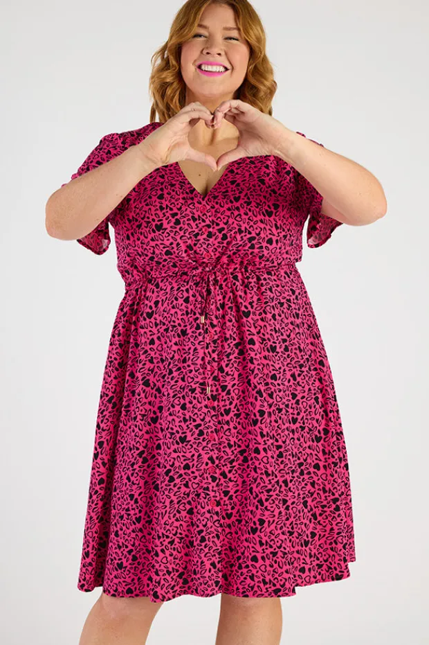 YD International Casual Dresses | Fit & Flare Dresses*Jaz Animal Hearts Dress