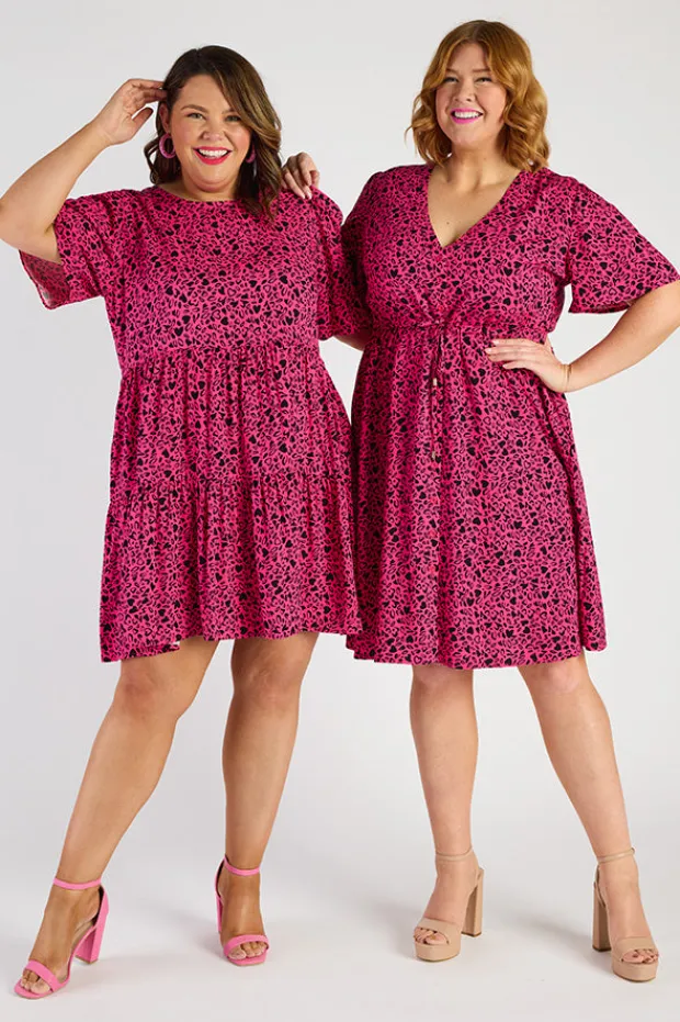 YD International Casual Dresses | Fit & Flare Dresses*Jaz Animal Hearts Dress