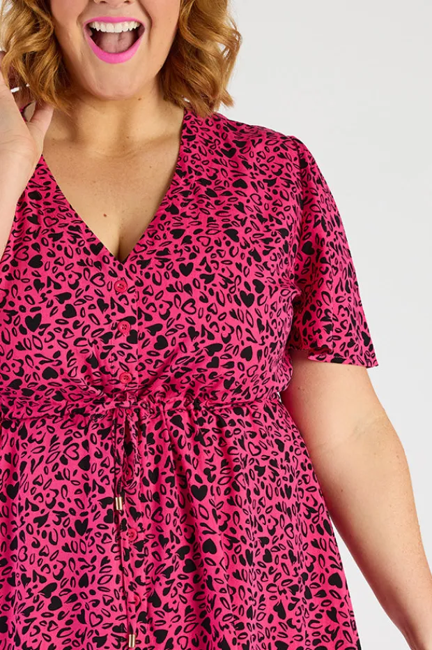 YD International Casual Dresses | Fit & Flare Dresses*Jaz Animal Hearts Dress