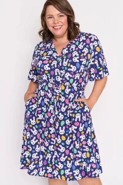 Lorraine Designs Casual Dresses | Fit & Flare Dresses*Jaz Bunny Trail Easter Dress