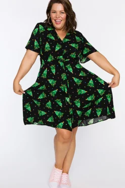 Lorraine Designs Casual Dresses | Fit & Flare Dresses*Jaz Christmas Tree Dress