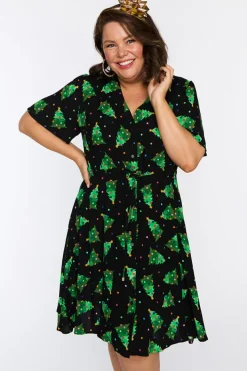 Lorraine Designs Casual Dresses | Fit & Flare Dresses*Jaz Christmas Tree Dress