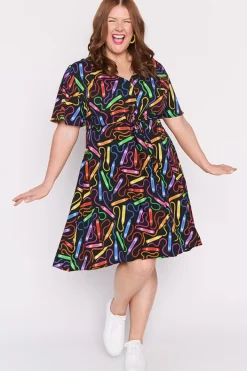 Lorraine Casual Dresses | Fit & Flare Dresses*Jaz Crazy Crayons Dress