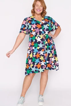 Lorraine Designs Casual Dresses | Fit & Flare Dresses*Jaz Daisy Spot Dress