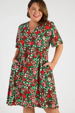 Lorraine Designs Casual Dresses | Fit & Flare Dresses*Jaz Lollie Christmas Dress